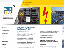 Tablet Screenshot of 30grad-solar.com